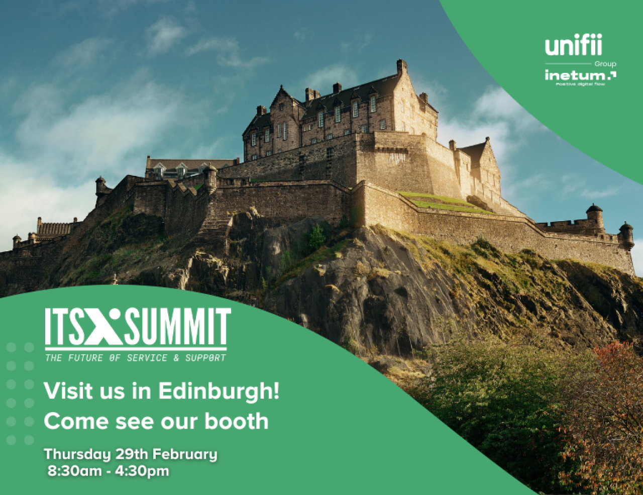 Experience ITSX Summit in the Heart of Scotland.